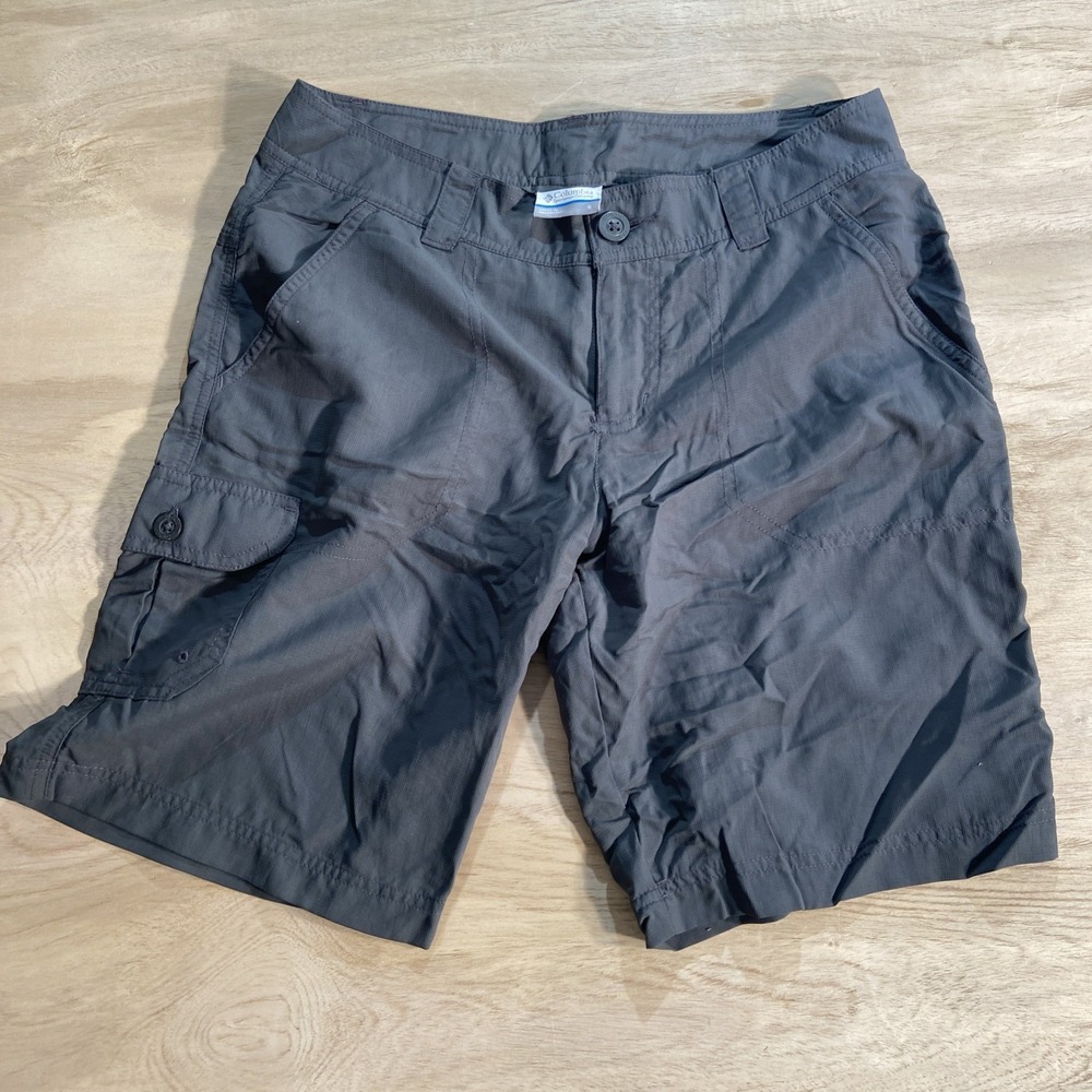 Columbia Womens Sz 6‎ Hiking Shorts Gray Outdoor Gorpcore Country